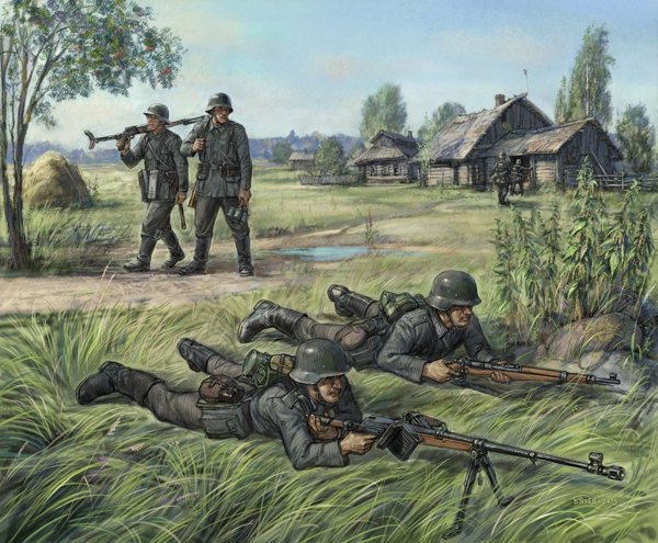 Zvezda 6216 German anti-tank rifle team 1/72 – image 2