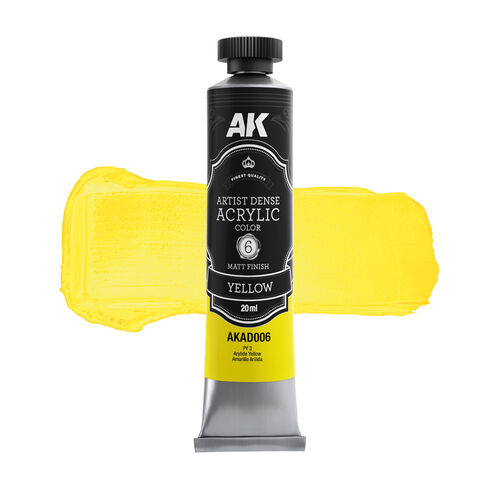 AK Interactive AKAD006 Artist Dense Acrylic - Yellow
