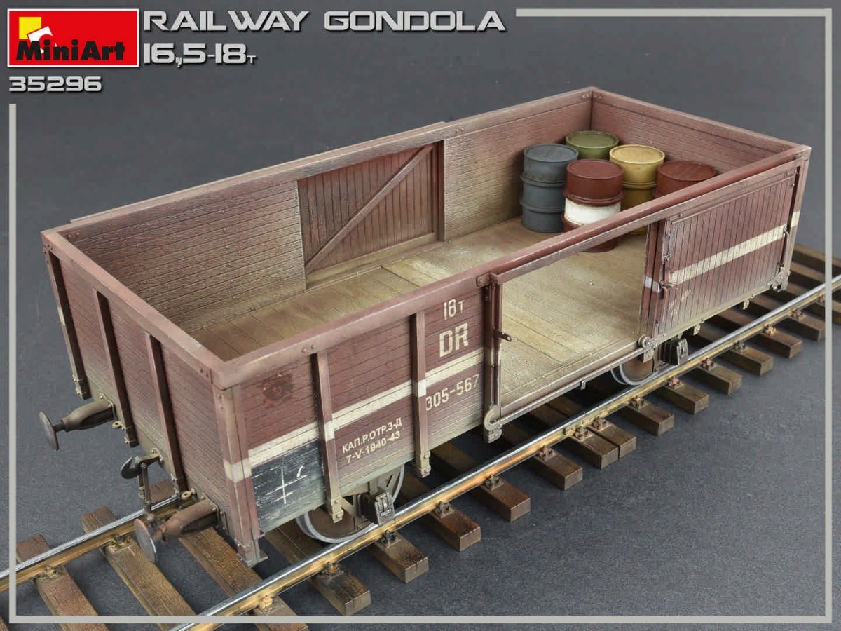 MiniArt 35296 RAILWAY GONDOLA 16.5-18t 1/35 – Bild 4