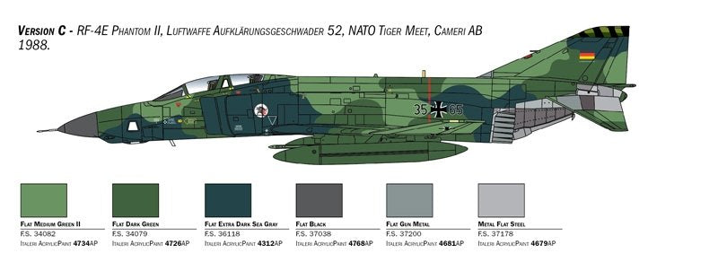 Italeri 2818 RF-4E Phantom II 1/48 – immagine 6