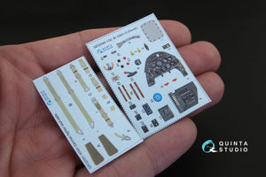 Quinta Studio QD32045 Bf 109G-10 3D-Printed &amp;amp; colored Interior on decal paper (for Revell kit) 1/32 – image 3