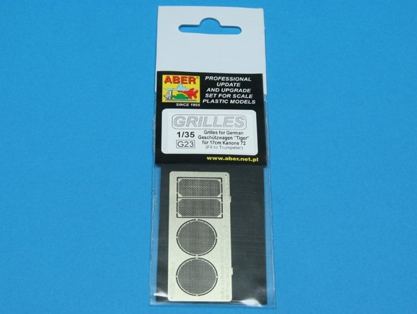 Aber 35G23 Grilles for german self propelled gun Geschützwagen Tiger für 17cm Kanone 72 (1/35) – Bild 5