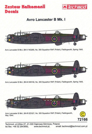 Techmod 72166 Avro Lancaster B Mk. I 1/72 – obrázek 2