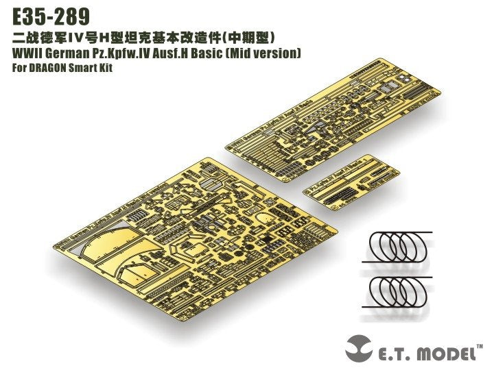 ET Model E35-289 WWII German Pz.Kpfw.IV Ausf.H Basic (Mid version) For DRAGON 1/35 – obrázek 2
