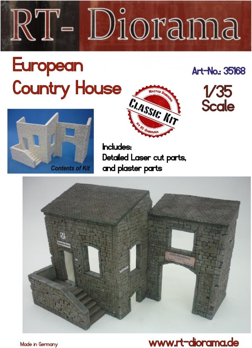 RT-Diorama 35168 Maison de campagne européenne 1/35 