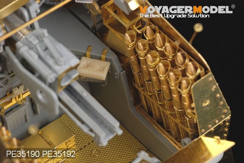 Voyager Model PE35192 WWII German Marder III Ausf.M Floor &amp;amp; Ammunition Stowage (For DRAGON) 1/35 – immagine 2