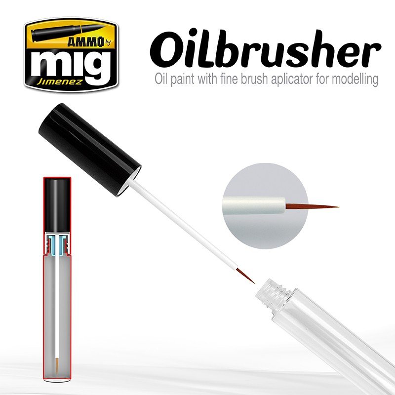 AMMO of Mig Jimenez 3502 Oilbrusher AMMO YELLOW - oil paint with a brush – image 2