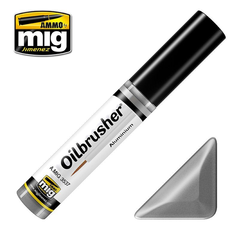 AMMO of Mig Jimenez 3537 OILBRUSHER ALUMINUM