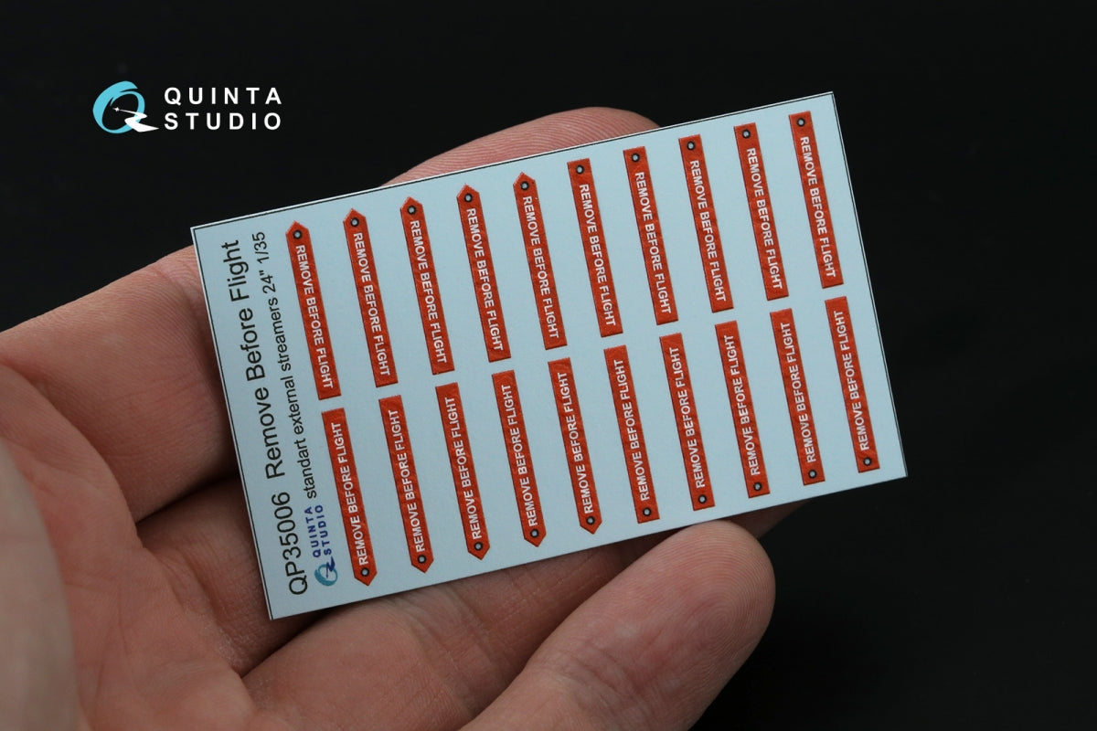 Quinta Studio QP35006 Remove Before Flight standard external streamer 24, 20 Pcs 1/35 – Bild 3