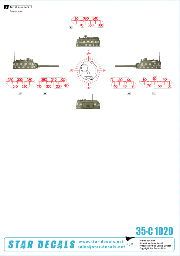 Star Decals 35-C1020 RMASG Shermans 1/35 – zdjęcie 2