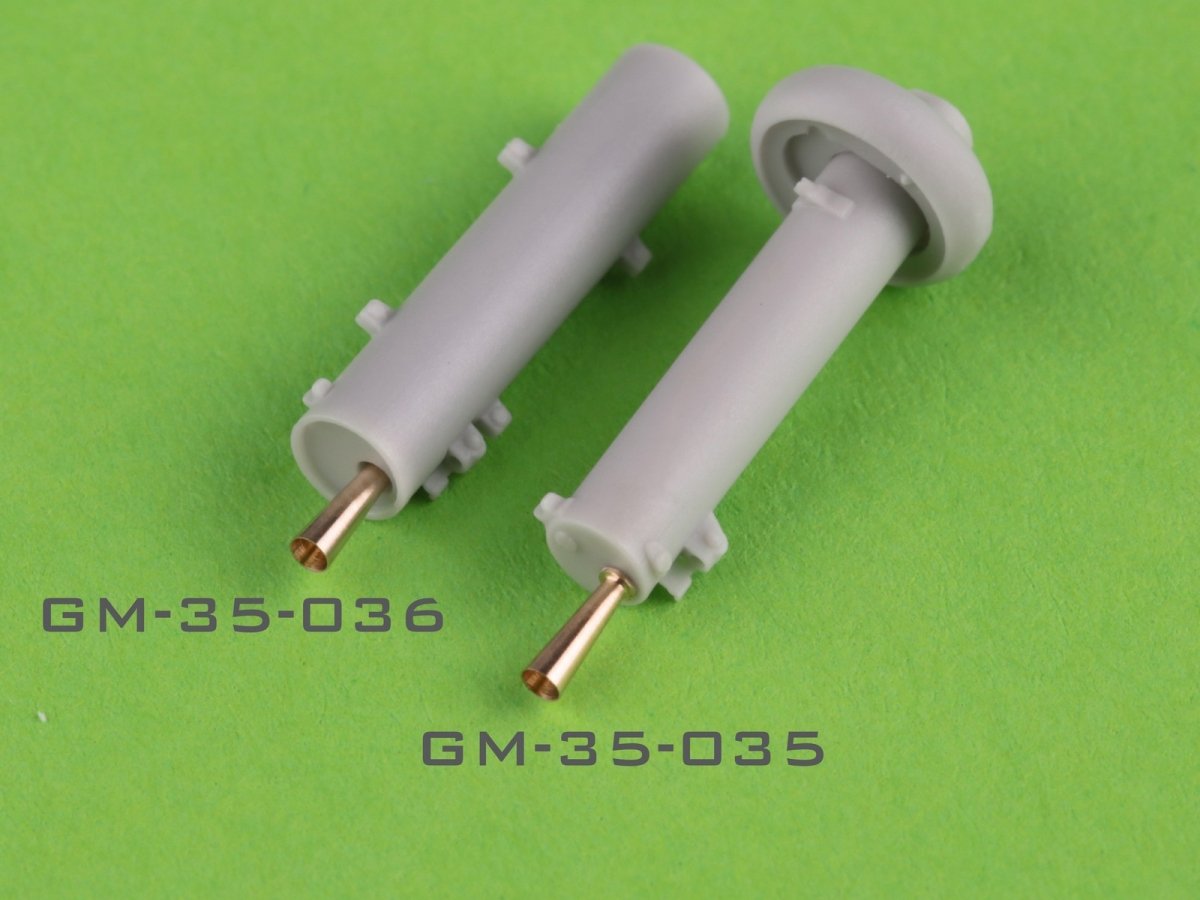 Master GM-35-035 Polish light tank 7TP - double turret - wz.30 heavy machine gun barrel (unarmored) and horn (for IBG set) 1/35 – Bild 6
