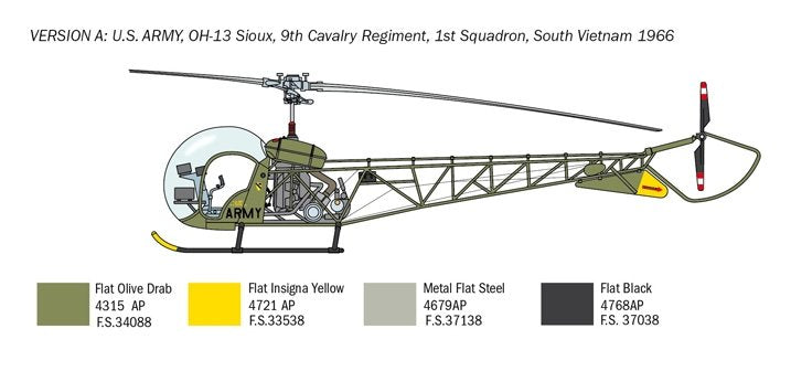 Italeri 2820 OH-13 Sioux 1/48 – image 4