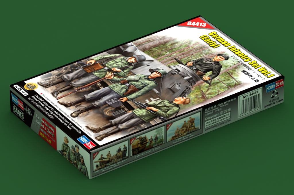 Hobby Boss 84413 German Infantry Set Vol.1 (Early) 1/35 – obrázek 2