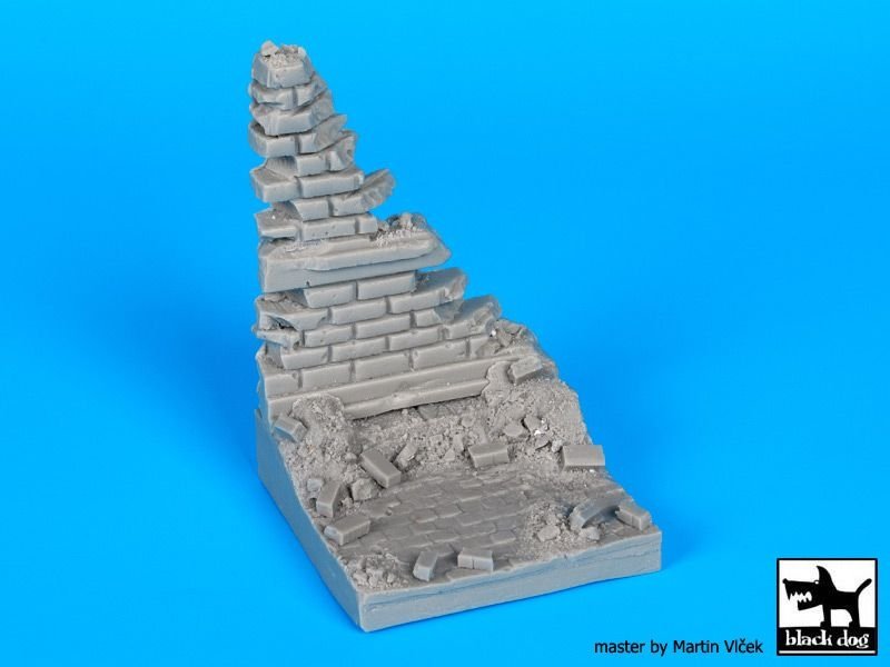 Black Dog D35056 Ruined wall N°3 base 1/35 – obrázek 6
