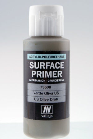 Apprêt de surface Vallejo 73608 US Olive Drab 60 ml