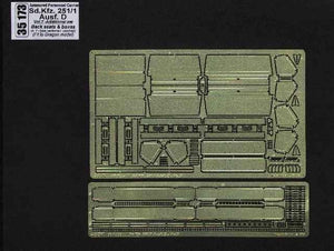 Aber 35173 Sd.Kfz. 251/1 Ausf.D. part 7 rear seats and storage compartments (DRA) (1/35)