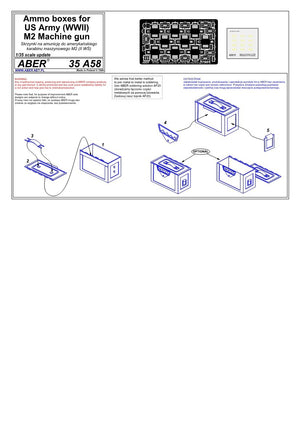 Aber 35A058 Ammunition boxes for Browning M2 (WWII) (1/35) – Bild 4