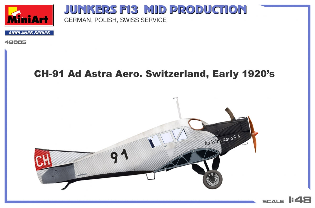 MiniArt 48005 Junkers F13. Mid Prod. German, Polish, Swiss Service 1/48 – image 9