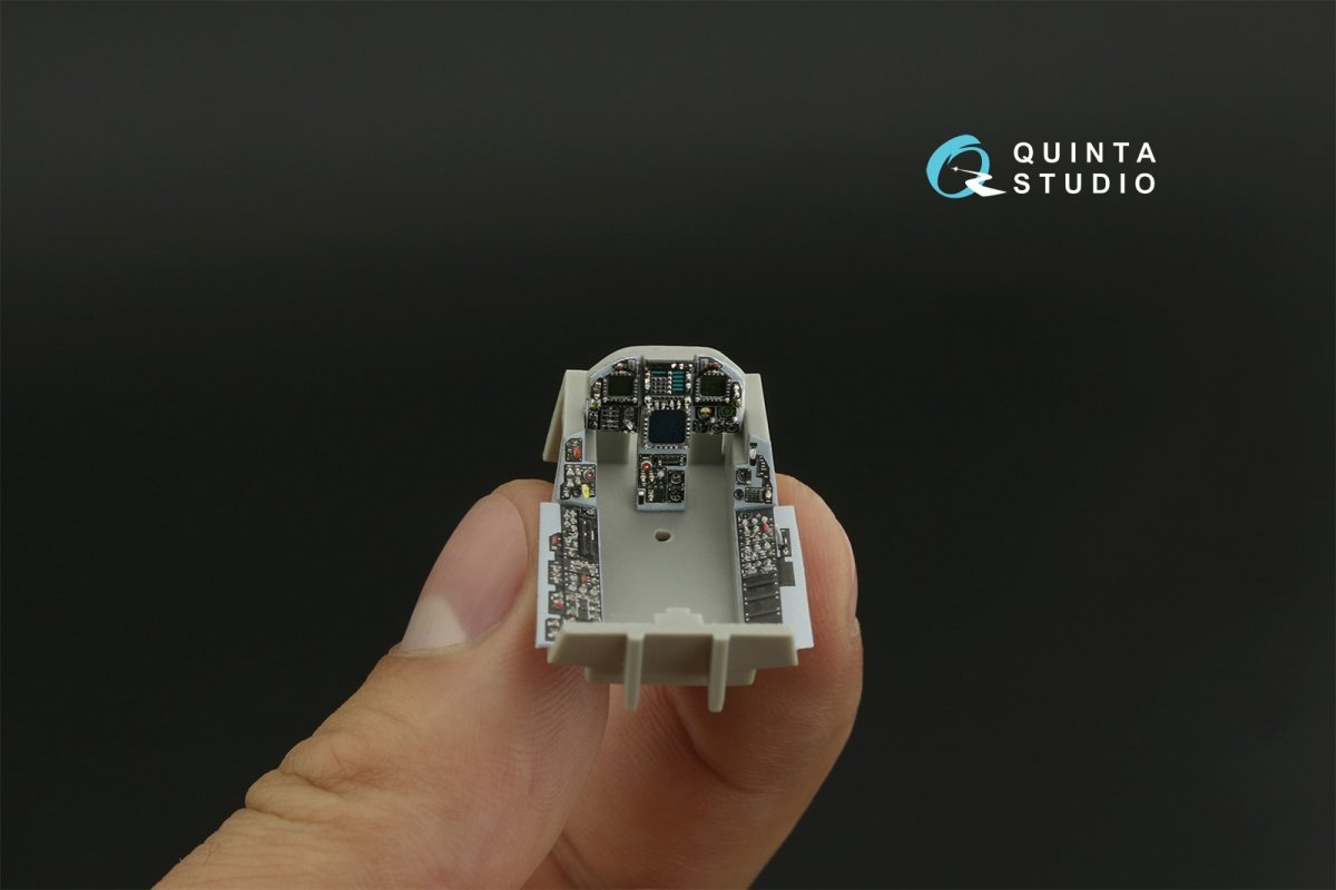 Quinta Studio QDS-48277 F/A-18А 3D-Printed &amp;amp; colored Interior on decal paper (HobbyBoss)(Small version) 1/48 – immagine 10