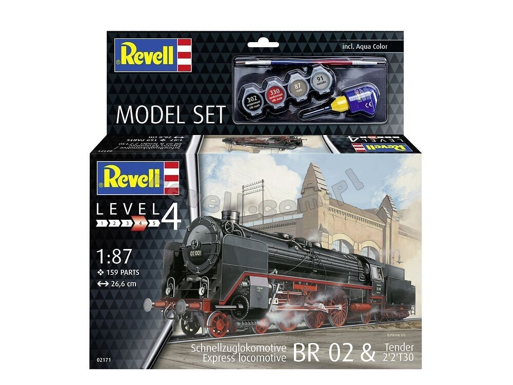Revell 62171 Locomotive Express BR 02 - Tender 2'2'T30 Maquette (H0) 1/87