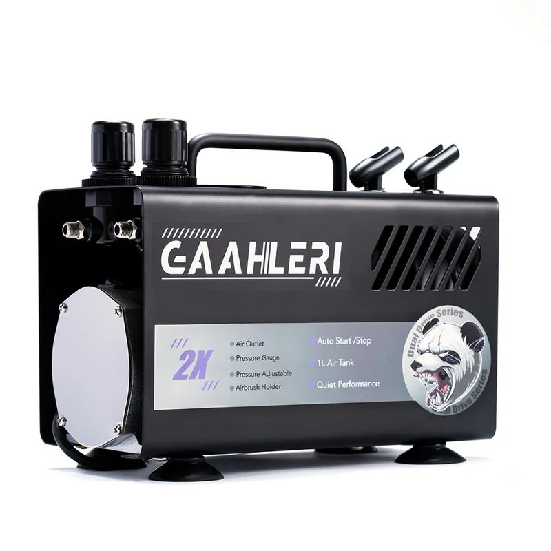 Gaahleri 43127 Dual Drive Series Airbrush Kit Compressor GT-918 – obrázek 7