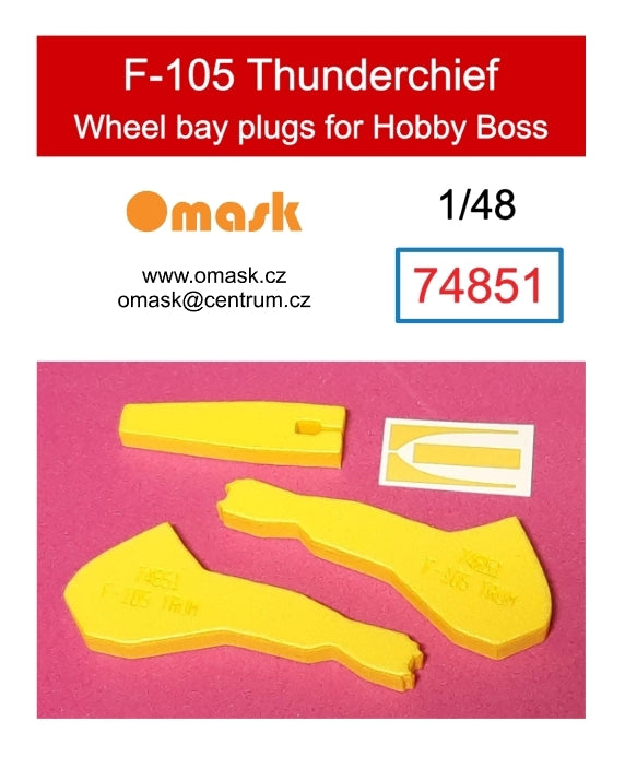 Omask 74851 F-105 Thunderchief wheel bay plugs (for Hobby Boss 80332, 80333) 1/48
