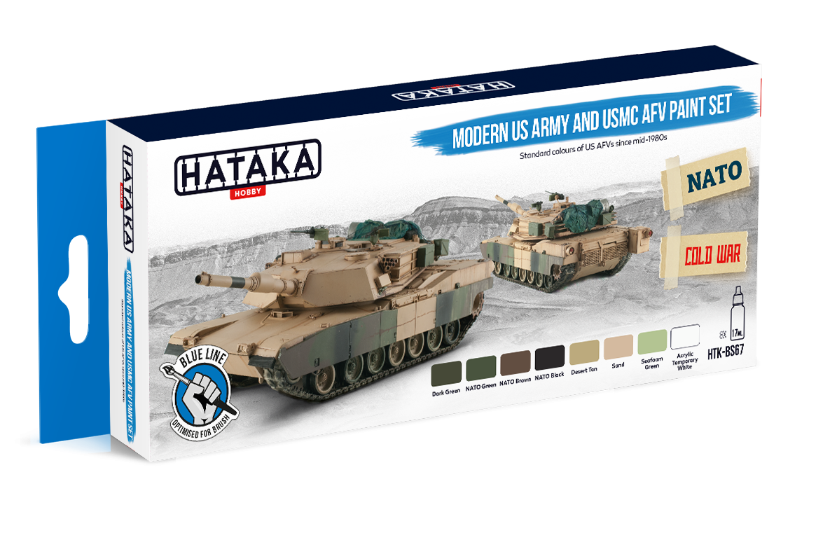Hataka Hobby HTK-BS67 Modern US Army and USMC AFV Paint Set (8x17ml) – zdjęcie 2