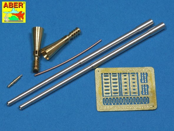 Aber 35L-100 Set of 5.5cm Rheinmetall Geraet 58 barrels for German E-50 Flakpanzer (1/35)