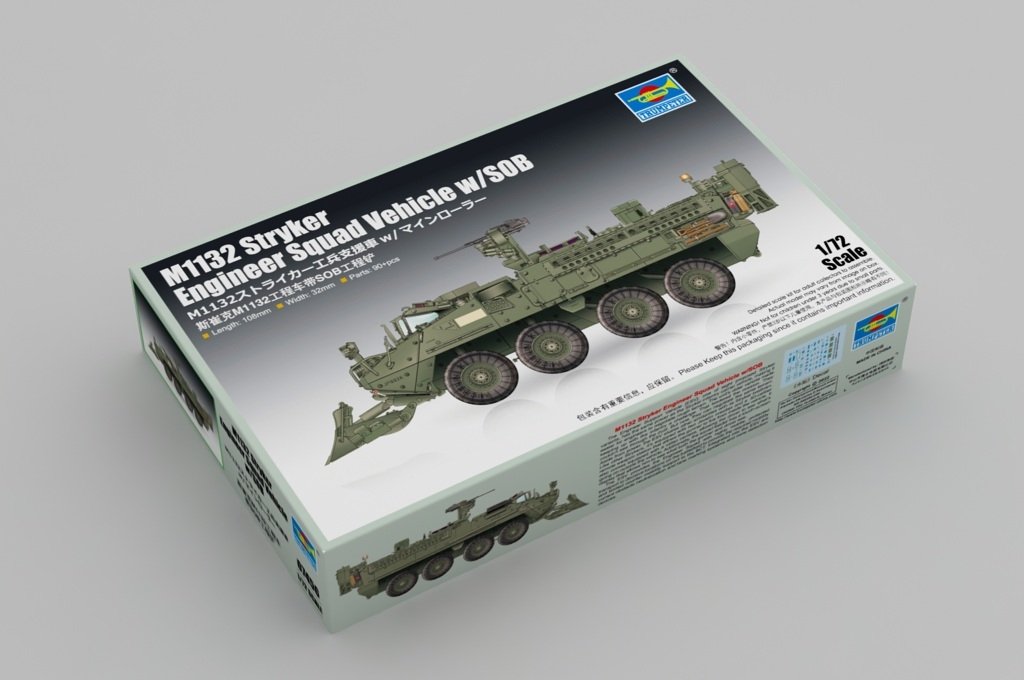 Trumpeter 07456 Stryker M1132, véhicule du génie avec pelle de génie SOB, échelle 1/72 – image 2