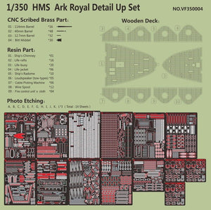 Very Fire VF350004 HMS Ark Royal Detail Up Set Trumpeter 65307 1/350 – image 2
