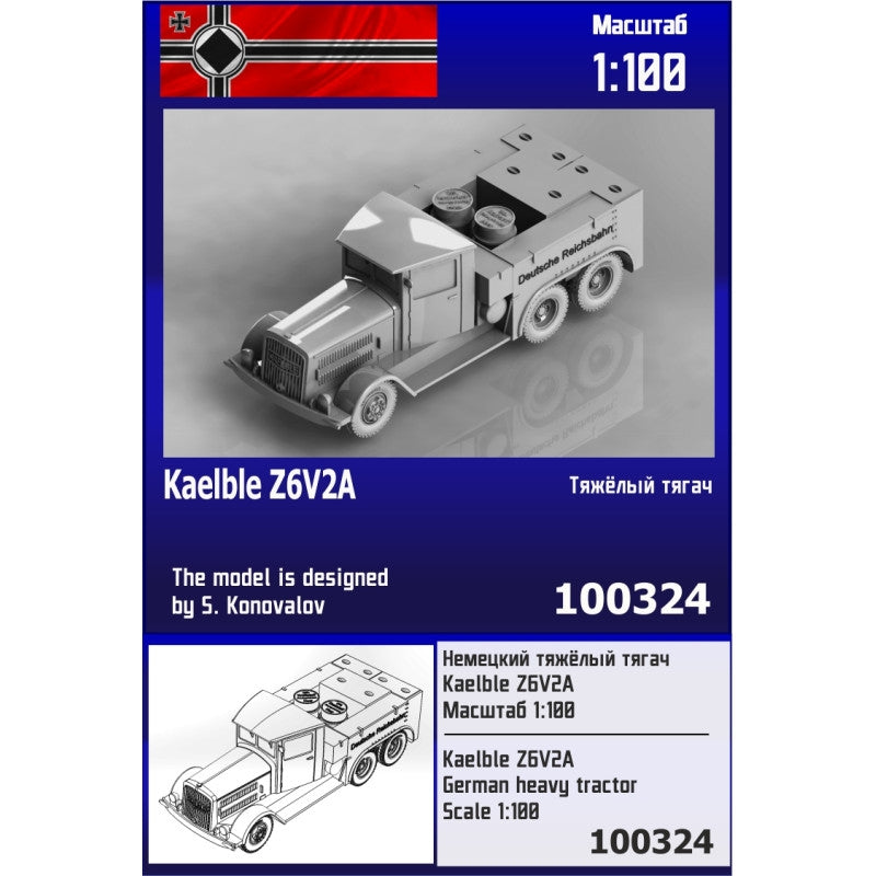 Zebrano Z100-324 Kaelble Z6V2A German Heavy Tractor 1/100