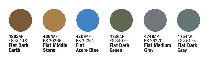 ITALERI 432AP RAF Aircraft II World War (6 Acrylic Paints Set) – image 2
