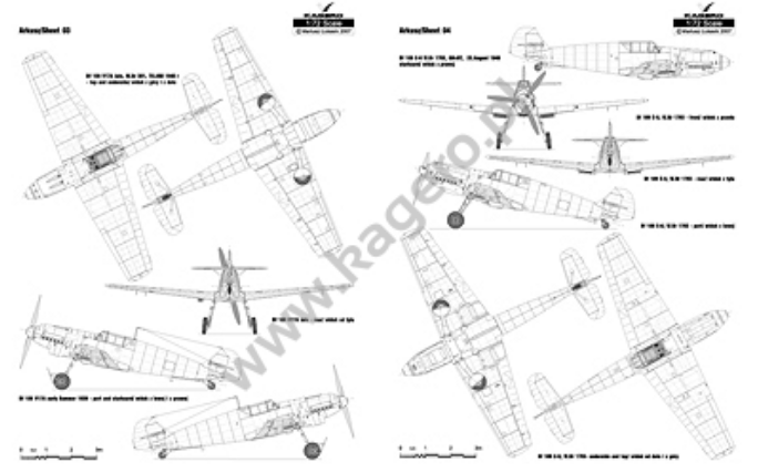 Kagero 7096 Messerschmitt Bf 109 T EN/PL – Bild 3