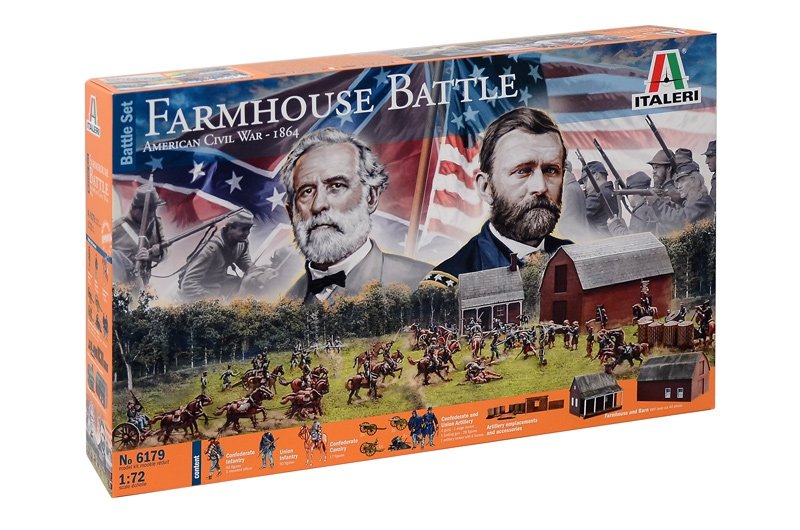 Italeri 6179 FARMHOUSE BATTLE - AMERICAN CIVIL WAR 1864 - BATTLESET 1/72