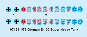 Trumpeter 07121 German E-100 Super Heavy Tank 1/72 – zdjęcie 3