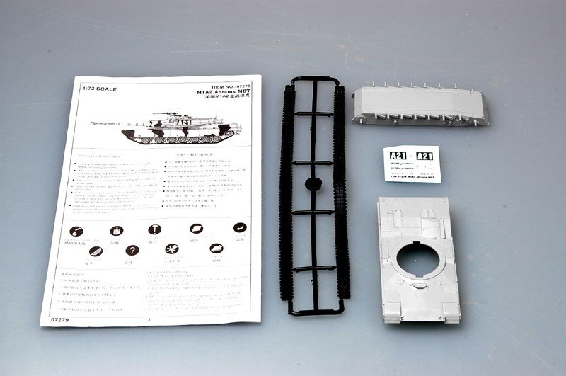 Trumpeter 07279 M1A2 Abrams MBT 1/72 – zdjęcie 3