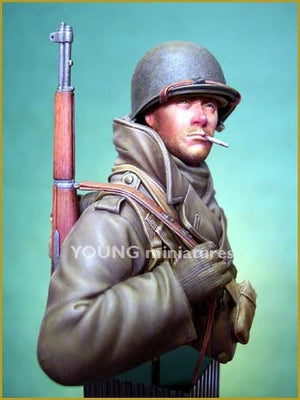 Young Miniatures YM1812 US SOLDIER ARDENNES 1944 1/10 – Bild 6