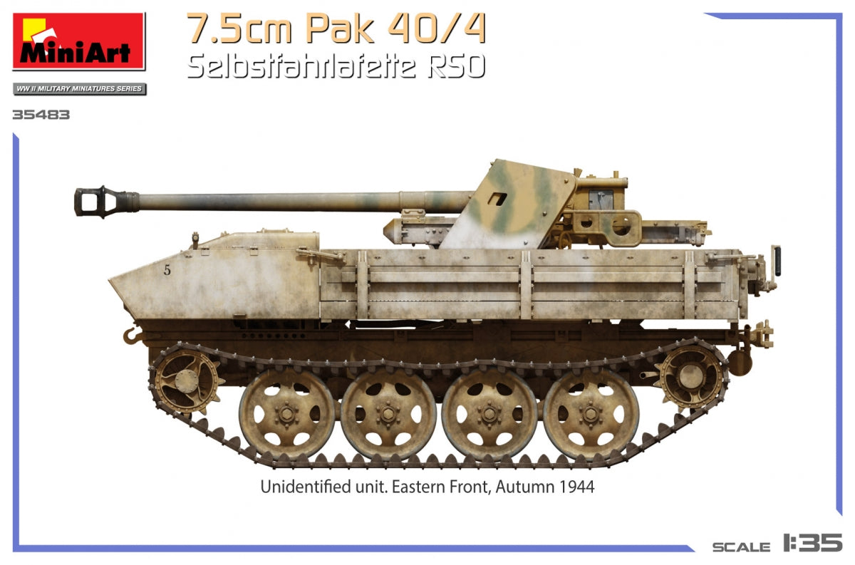 MiniArt 35483 7.5cm Pak 40/4. Selbstfahrlafette RSO 1/35 – image 13