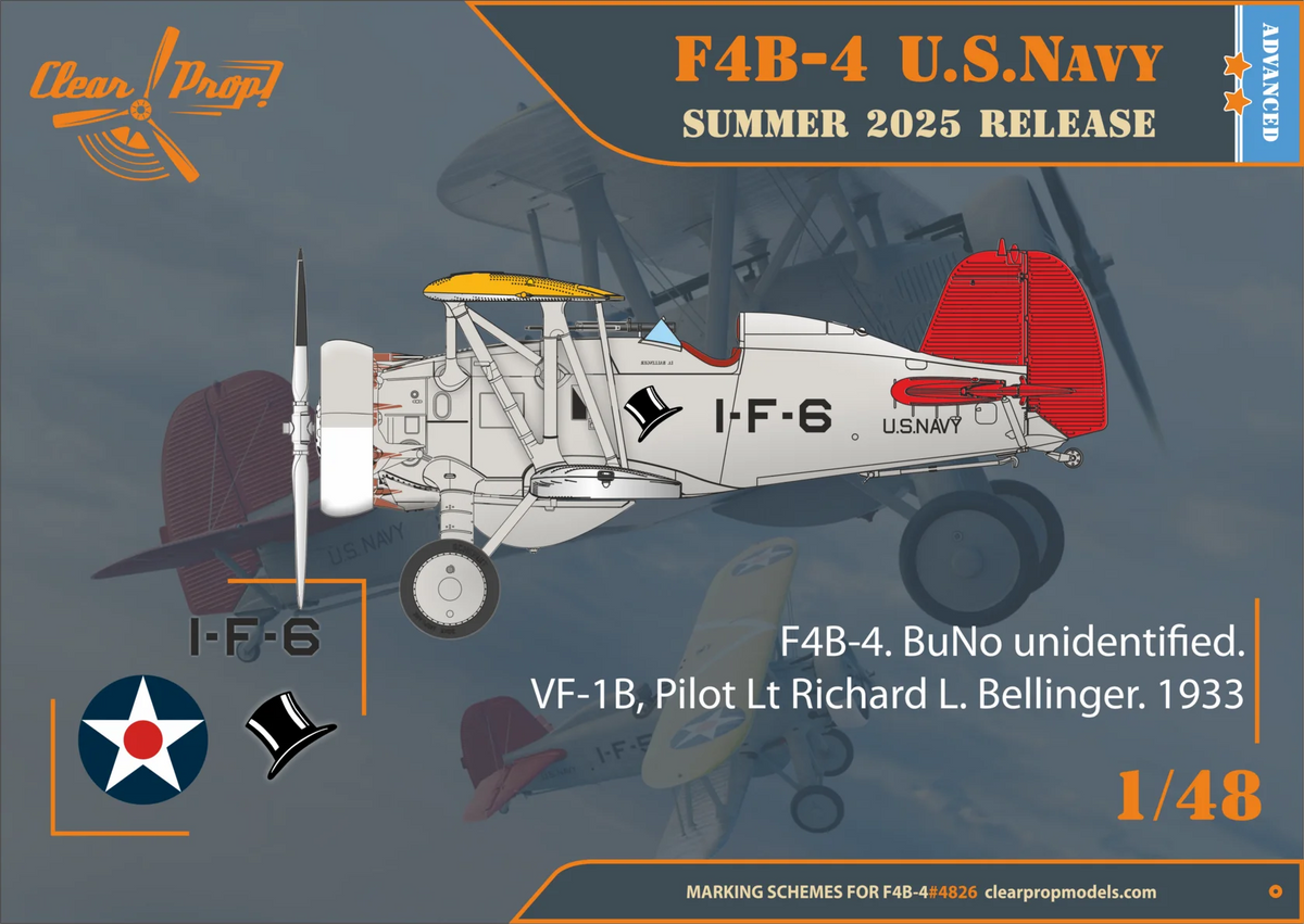 Clear Prop! CP4826 Boeing F4B-4 in US Navy Service 1/48 – image 3