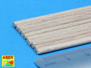 Aber WR3 Wood round rods 3.00 mm length 250 mm x 10 pcs. – image 5