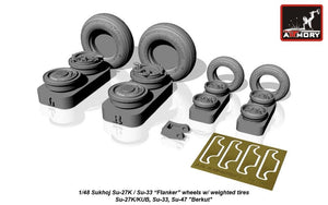 Armory Models AW48023 Sukhoj Su-27K / Su-33 Flanker wheels 1/48
