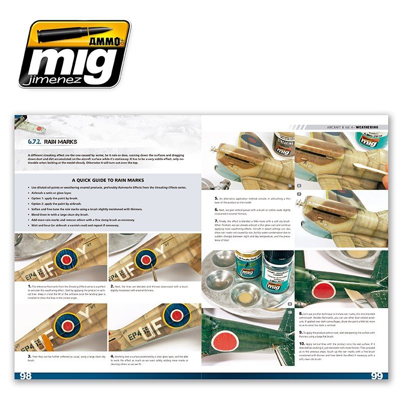AMMO de Mig Jimenez 6053 ENCYCLOPÉDIE DES TECHNIQUES DE MODÉLISATION D&amp;#39;AVIONS VOL.4 : VIEILLISSEMENT (ANGLAIS) – image 5