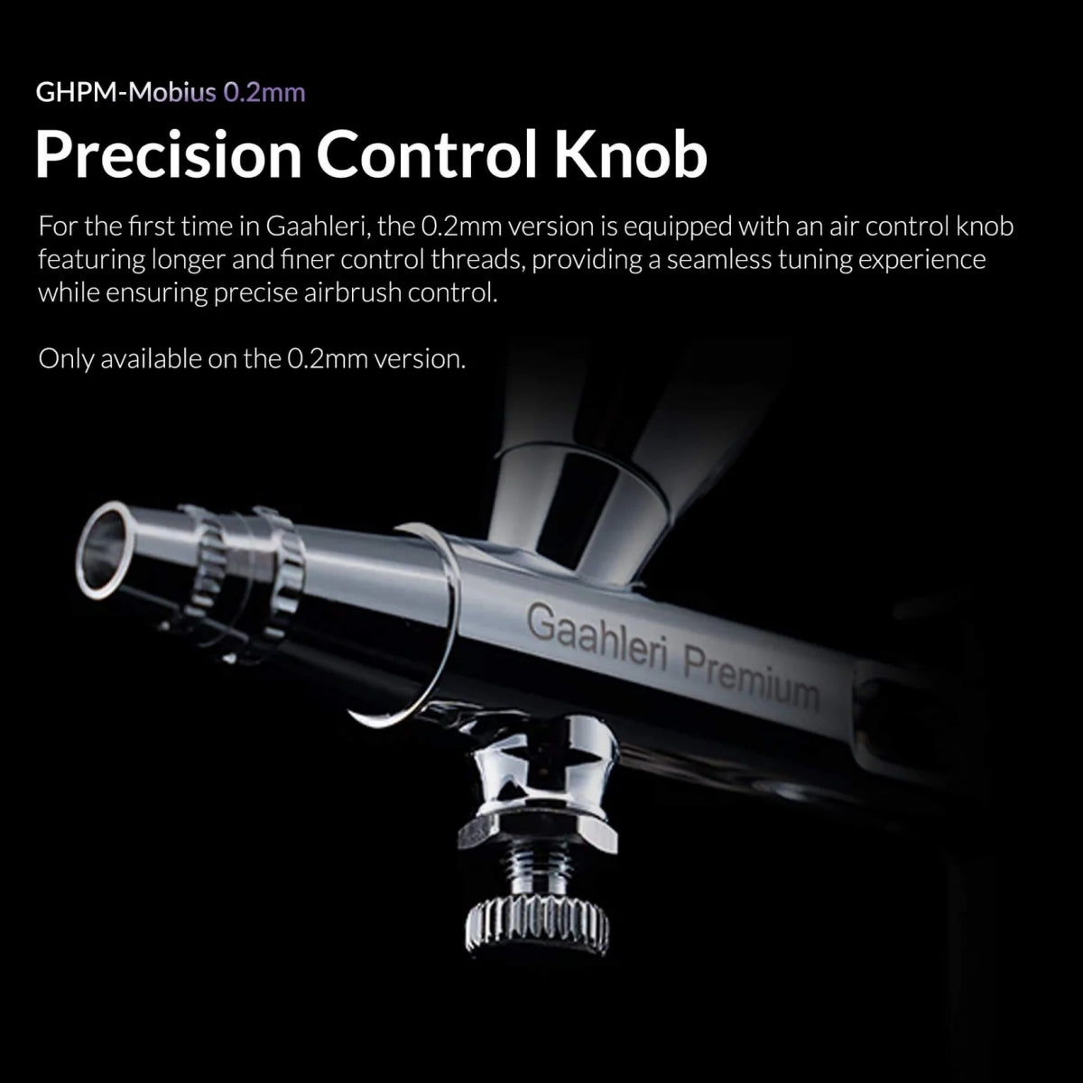Gaahleri 40850 Premium Series GHPM-Mobius 0,2 mm Airbrush