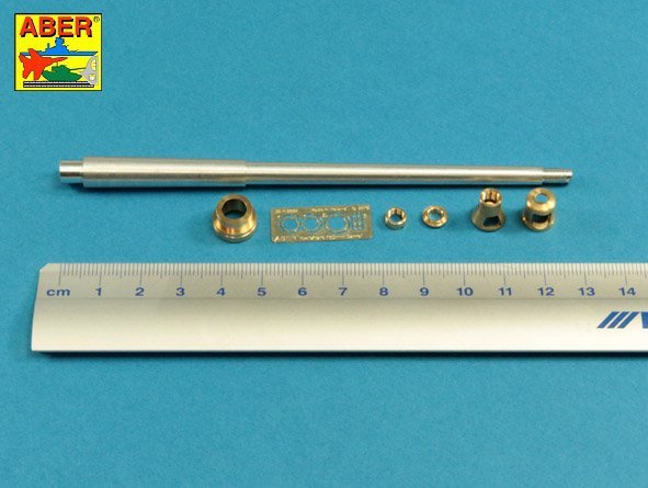 Aber 35L-231 10.5cm KwK L/70 barrel with double baffle muzzle brake for German Pz.Kpfw. VII Lowe 1/35 1/35 – image 5