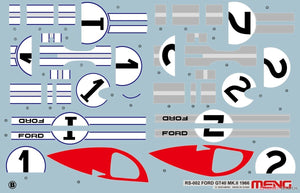 Meng Model RS-002 Ford GT40 Mk.II&amp;#39;66 1/12 – immagine 11