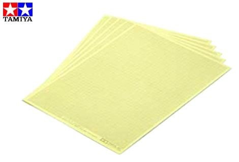 Tamiya 87129 MASKING SHEET 1MM 5pcs. (Self-adhesive paper A5 format 5pcs)