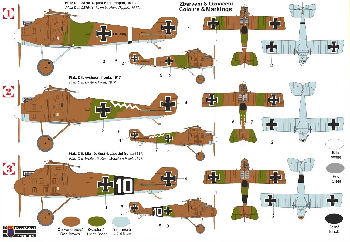 Kovozavody Prostejov KPM0272 Pfalz D.II &amp;quot;Haifisch&amp;quot; 1/72 – obrázek 2
