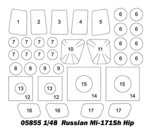 Trumpeter 05855 Russian Mi-171Sh Hip 1/48 – obrázek 5