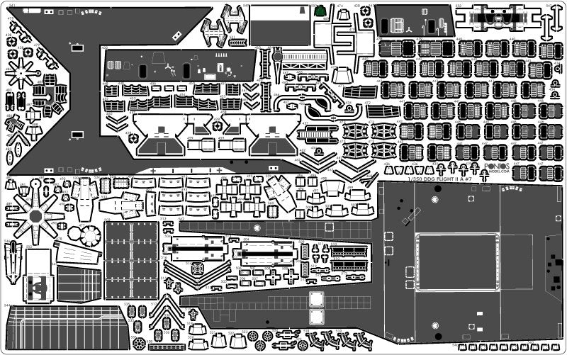 Pontos 35028F1 USS DDG-92 Momsen Flight IIa Detail Up Set 1/350 – obrázek 25