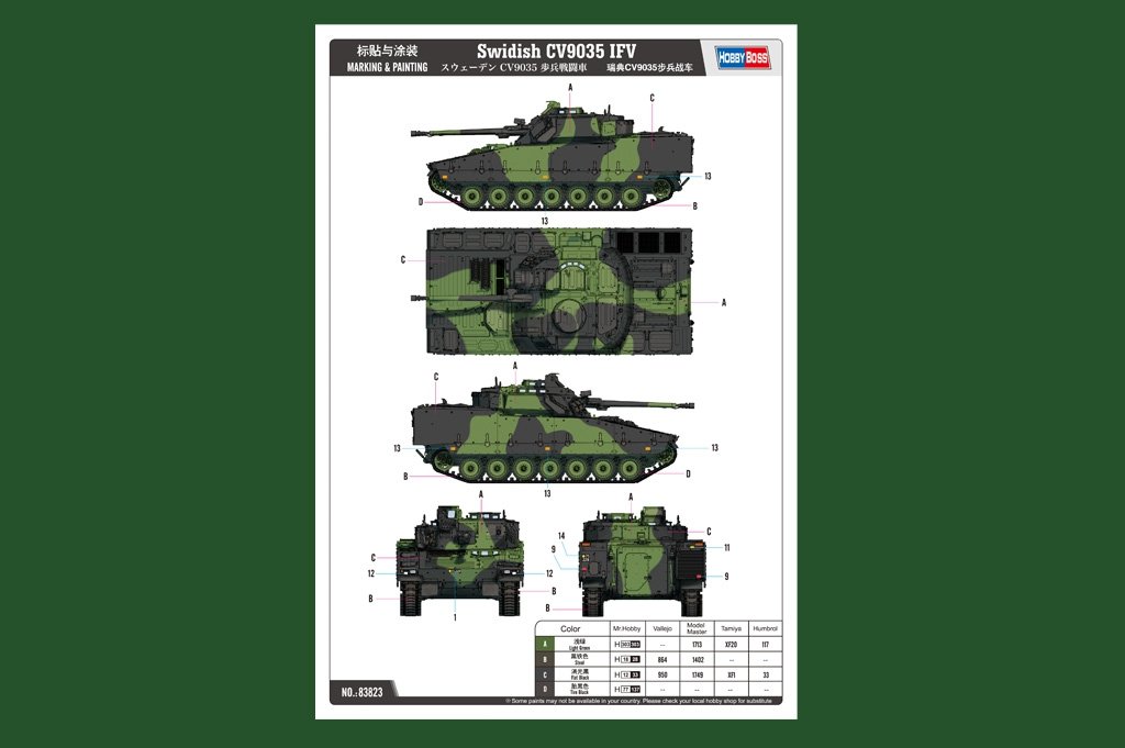 Hobby Boss 83823 Swidish CV9035 IFV 1/35 – Bild 3